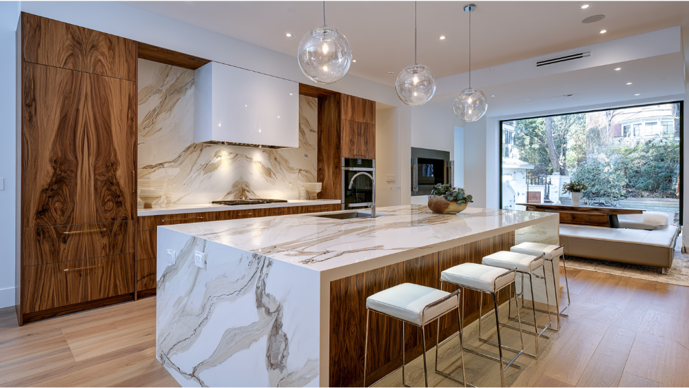 High-quality kitchen installation with custom cabinetry, durable countertops, and professional craftsmanship.