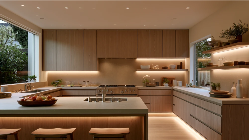 Well-planned contemporary kitchen with balanced modern design